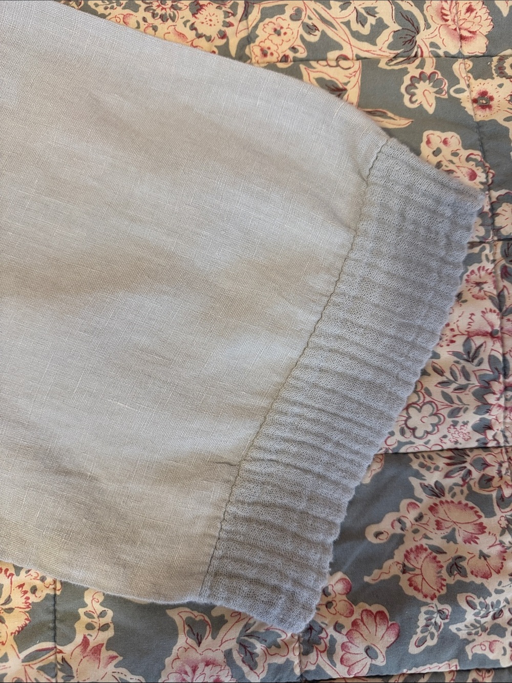 Women's Light Gray Linen Dress/Cover Up/2X - Picture 4 of 9